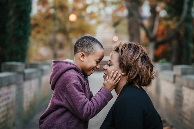 photo shows strong parenthood