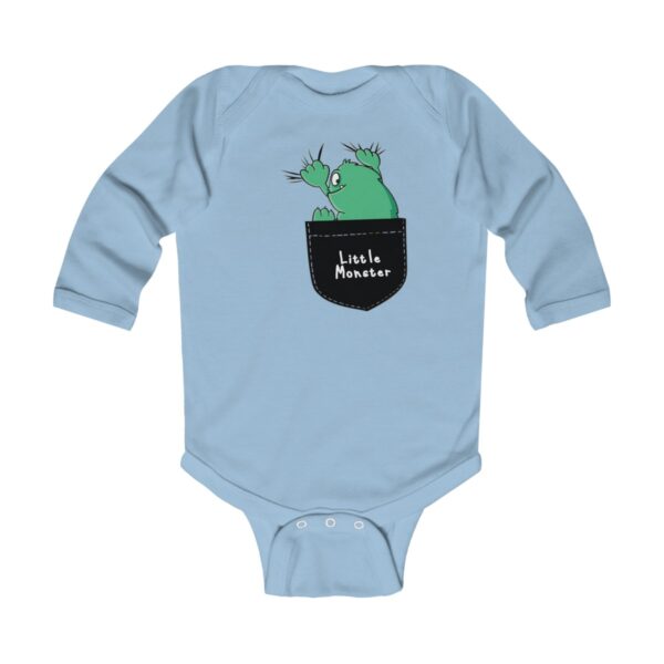 "Little Monster" Infant Long Sleeve Bodysuit - Image 7